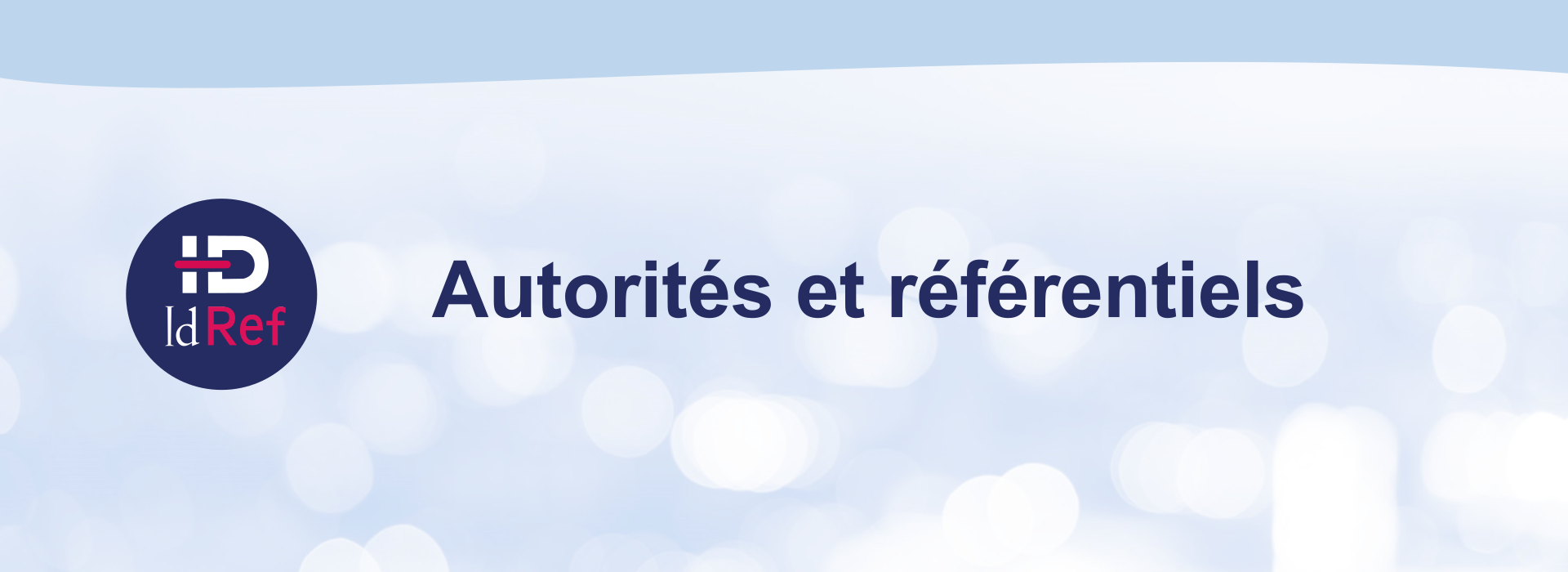 Autorités et référentiels